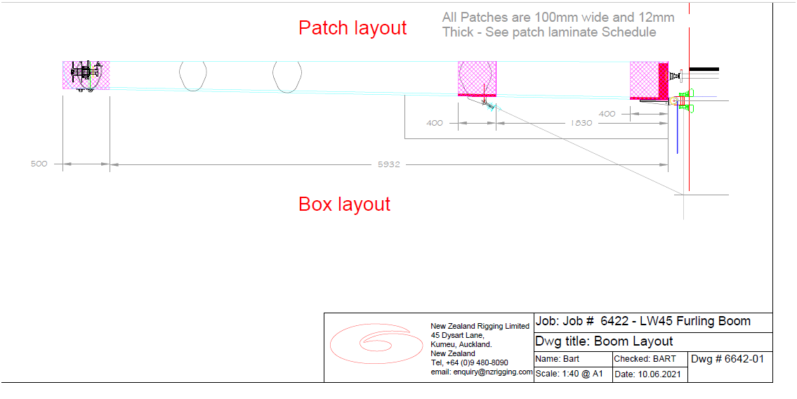 BOOM LIGHTWAVE 46 - 6.65mtrs  #NGS-001