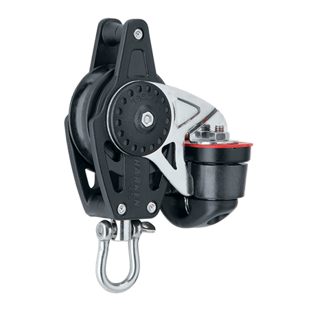 Harken 40 mm Carbo Air® Block — Swivel, Becket, Cam Cleat