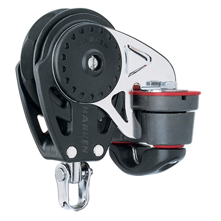 Harken 57 mm Ratchamatic® Carbo Air® Block — Swivel, Cam Cleat